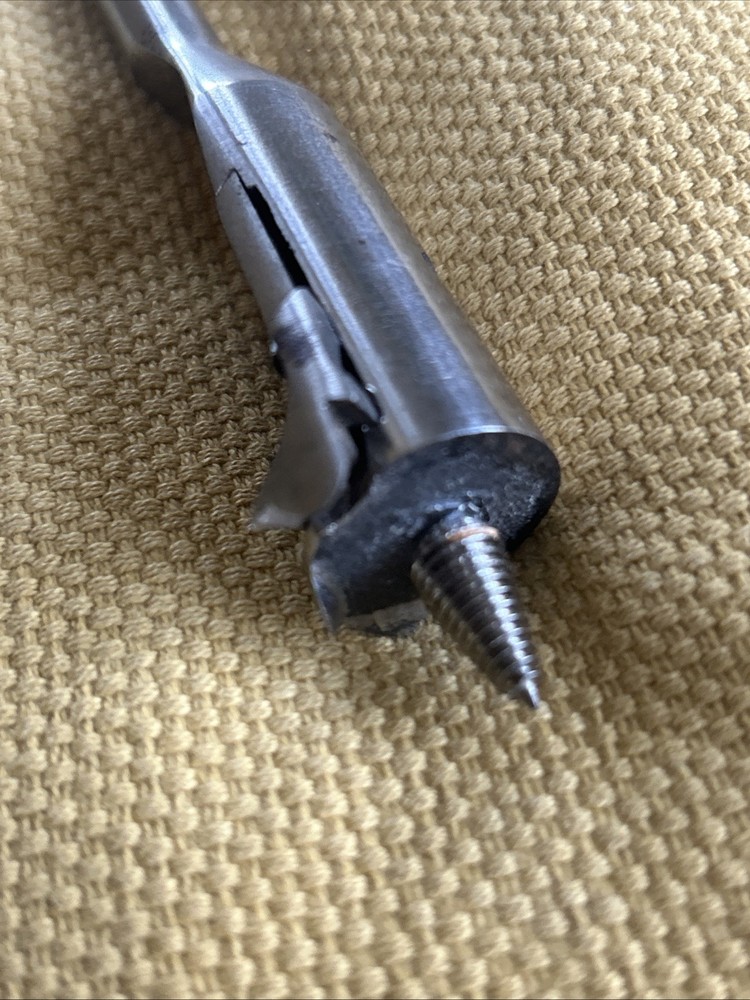 Original "Samson" Vintage Adjustable Expansive Boring 9 1/2" Auger Bit sharp!