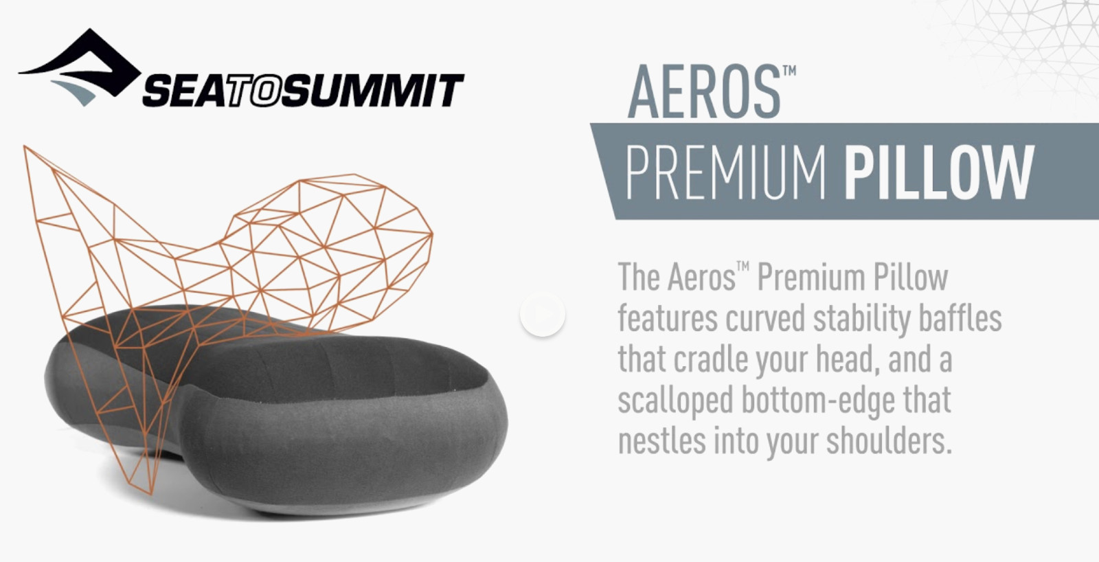 Set Of Two 2x Sea To Summit Premium Aeros Inflatable Air Pillows Large (G) -NEW!