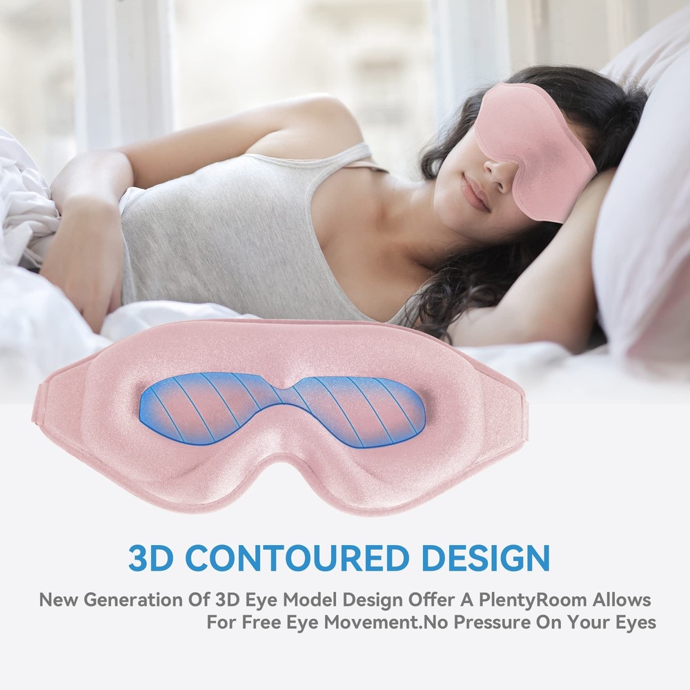 3D Deep Contoured Sleeping Eye Mask