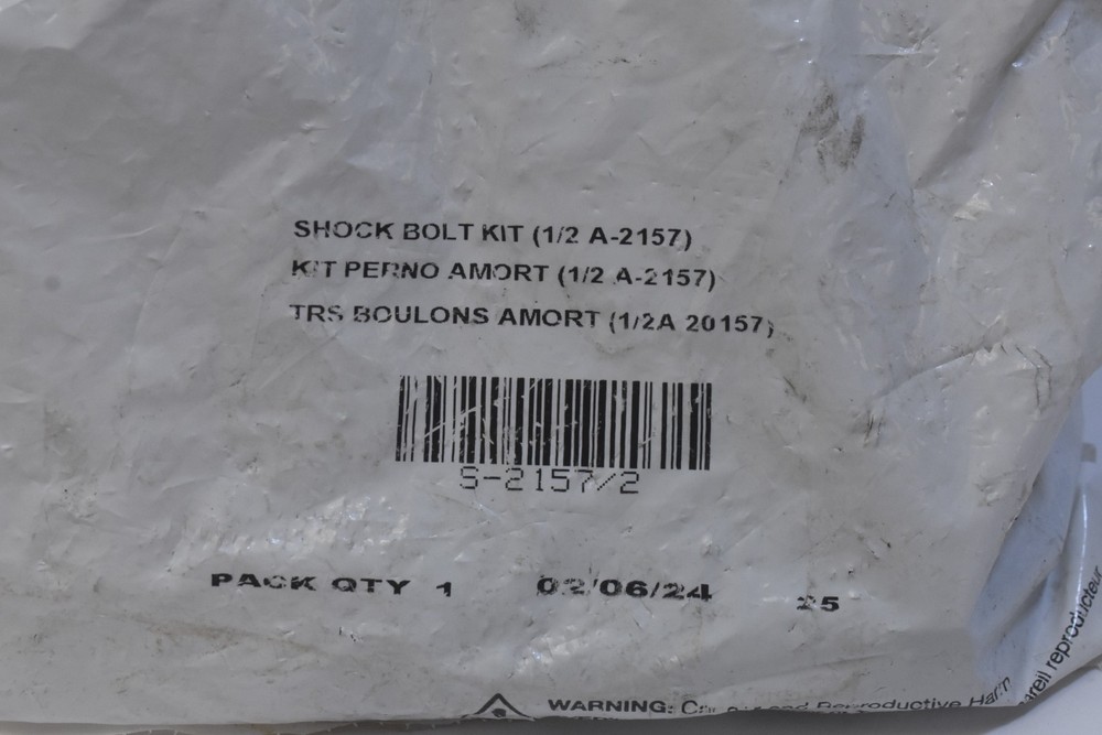 Hendrickson Shock Bolt Kit 1/2" A-2157 S-2157/2 Hardware Replacement Pack