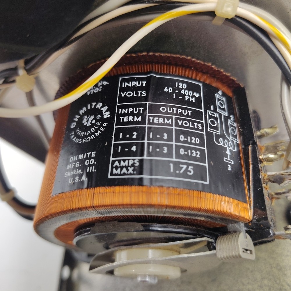 Vintage Simpson Meter + Ohmite VT-02 Variable Transformer Box – Untested