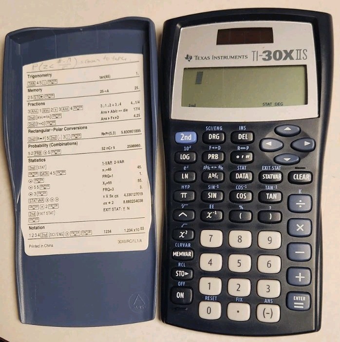 Texas Instruments TI-30X IIS Scientific Calculator 10-Digit LCD Black Working