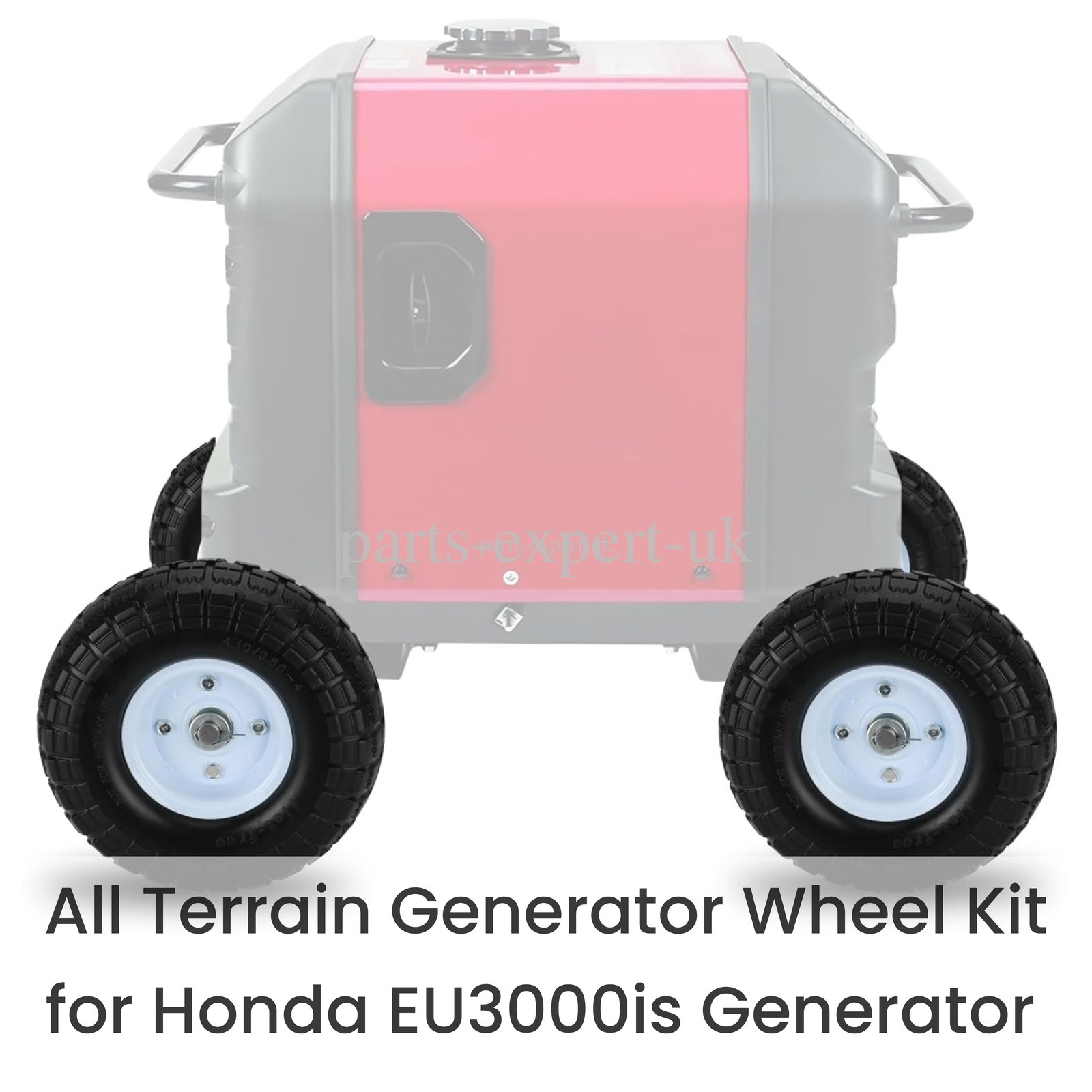 NEW Wheel Kit All Terrain Solid Never Flat Tires for Honda Generator EU3000is