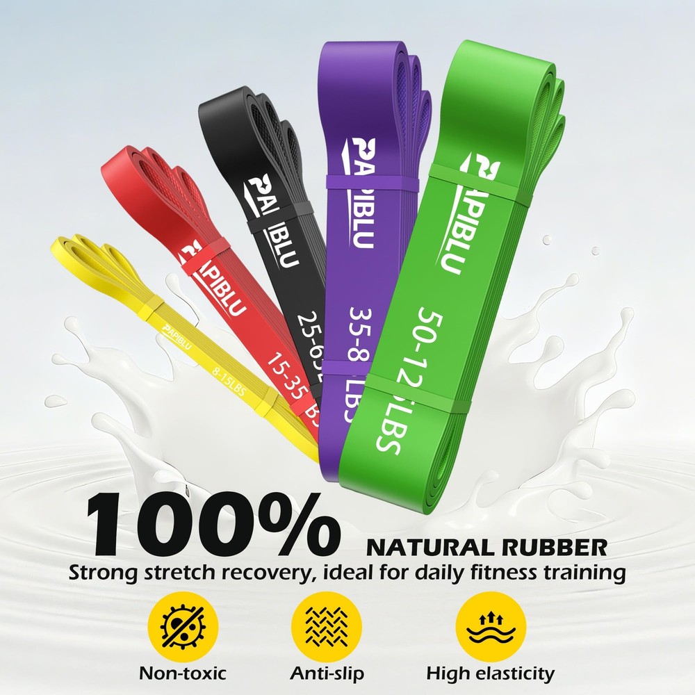 Pull Up Bands, Resistance Bands Set for Pull-Up Assistance, Exercise Bands wi...