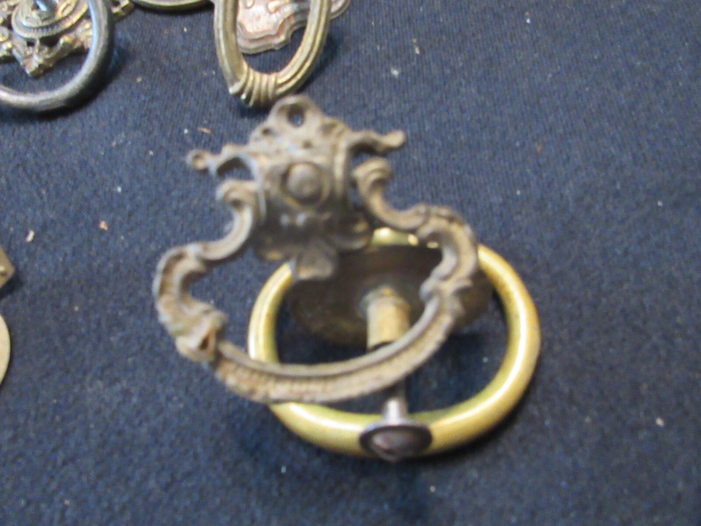 2 ROUND SOLID BRASS DRAWER DROP PULLS, ROUND ONES, 2" WIDE #102