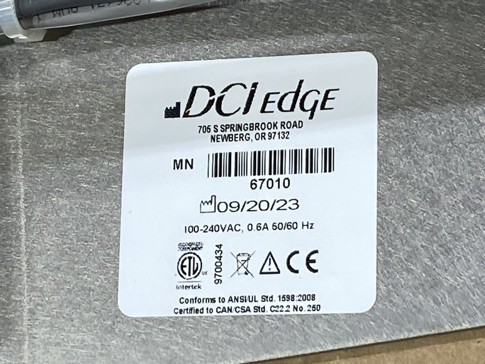 DCI Edge Series5 Integrated Clock Module W LED Task Lighting 67010 For Cabinetry