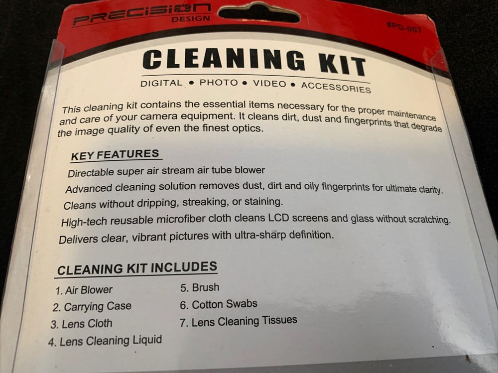 PRECISION Cleaning Kit for Digital Photo & Video Accessories