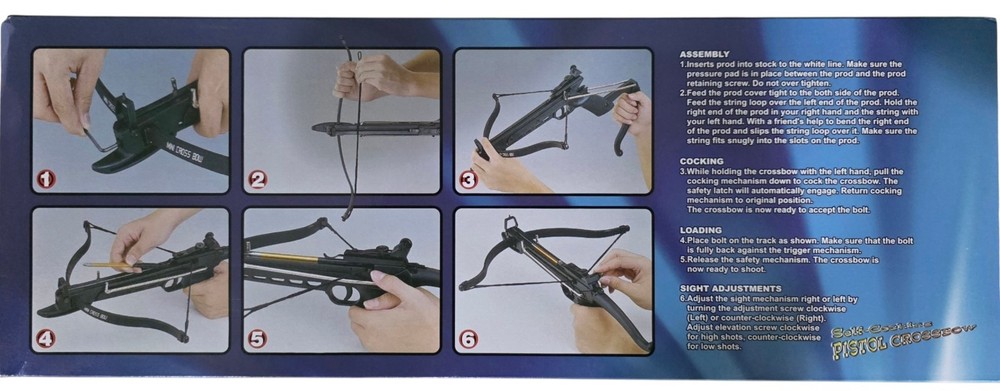 Cobra Self Cocking Tactical Crossbow Pistol