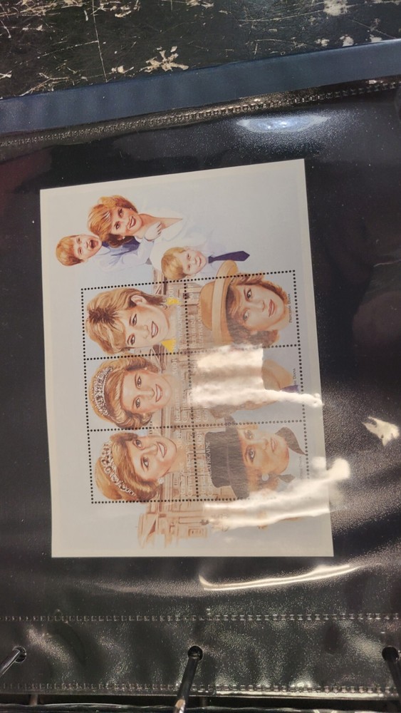 PRINCESS DIANA COLLECTION, Mystic Stamp Company, Binder, 36 Sheets & Sheetlets