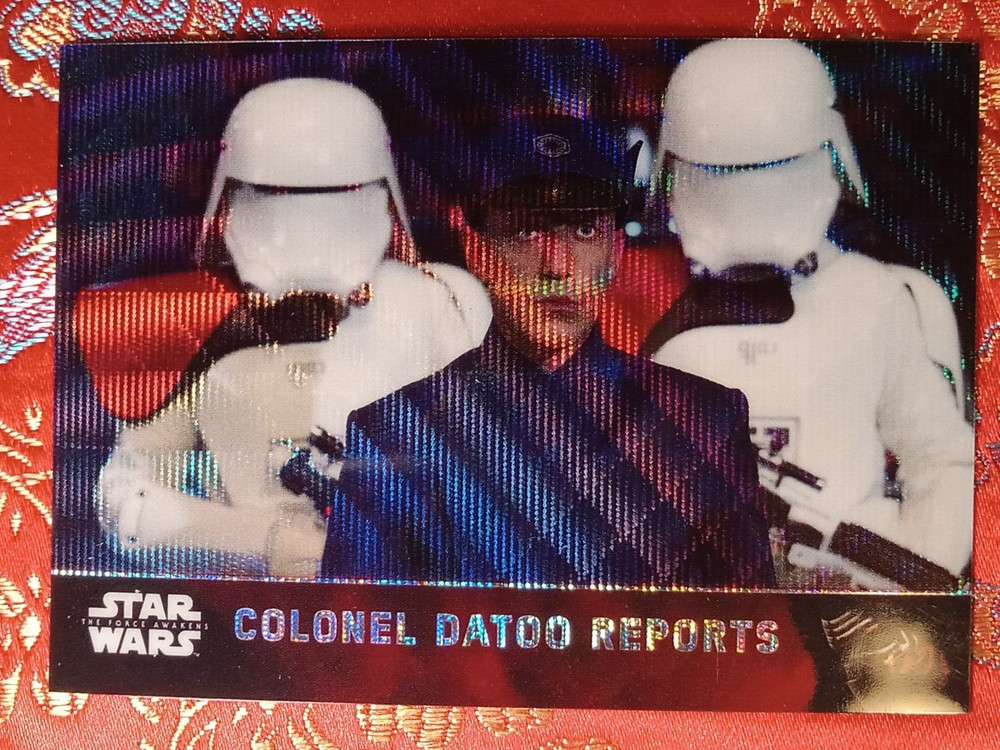 COLONEL DATOO REPORTS #86 Refractor 2016 Topps Chrome Star Wars Force Awakens