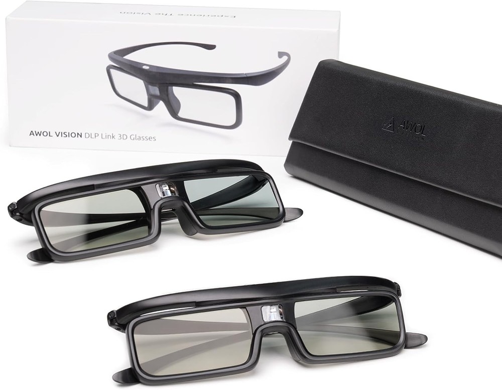 Vivid 3D Visuals - Rechargeable Active Shutter Glasses