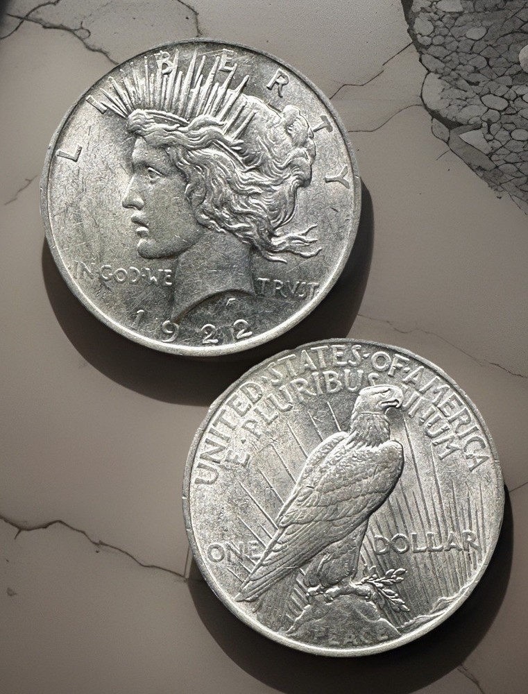1922 p peace silver dollar. Uncirculated.