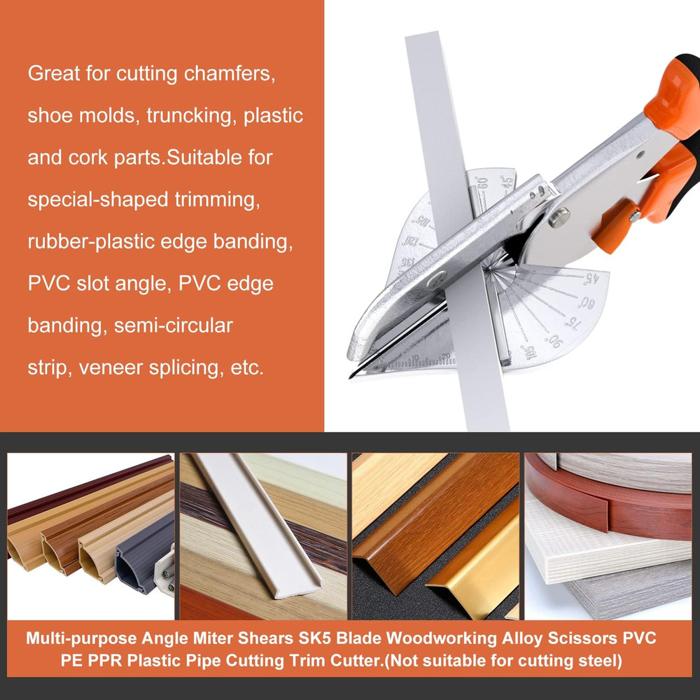 Multifunctional Shears Hand Tools,Multi Angle Miter Shear Cutter With10 Replacem