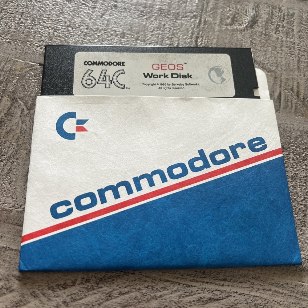 Commodore 64 GEOS Work Disk 5.25 Media