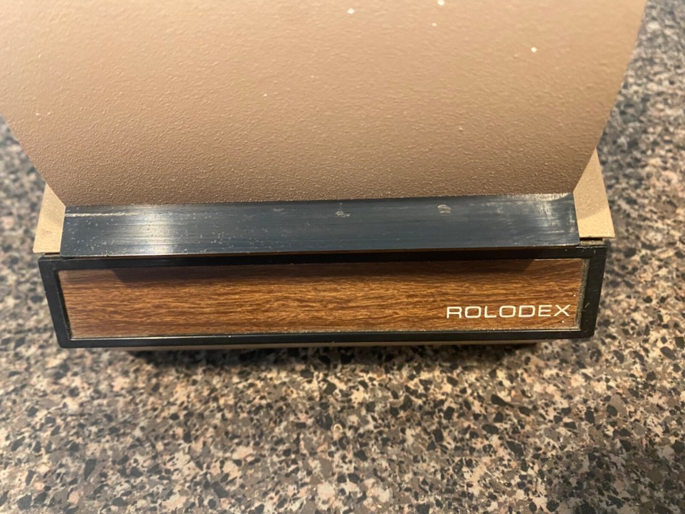 rolodex metal vintage