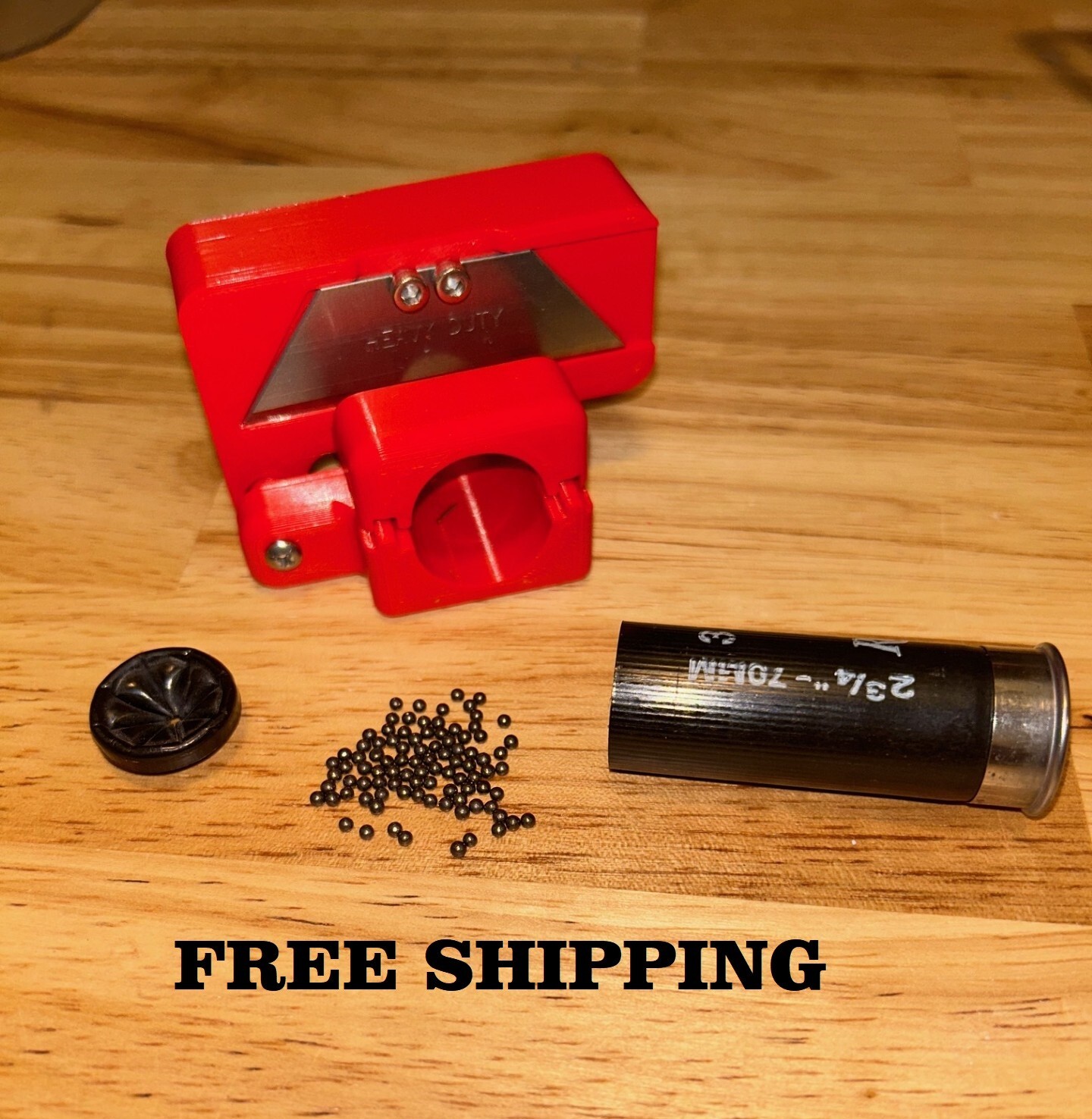 Red - 12ga Shotgun Shotshell Shell Trimmer Crimp Cutter Tool 12 Gauge