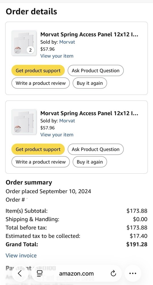 NEW 12 Pack Morvat 12x12 Adjustable Spring Access Panel Drywall & Ceiling