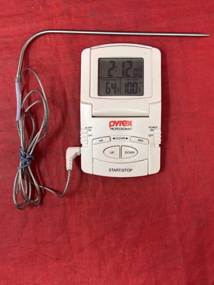 Pyrex Professional Programmable Timer Digital Meat Thermometer