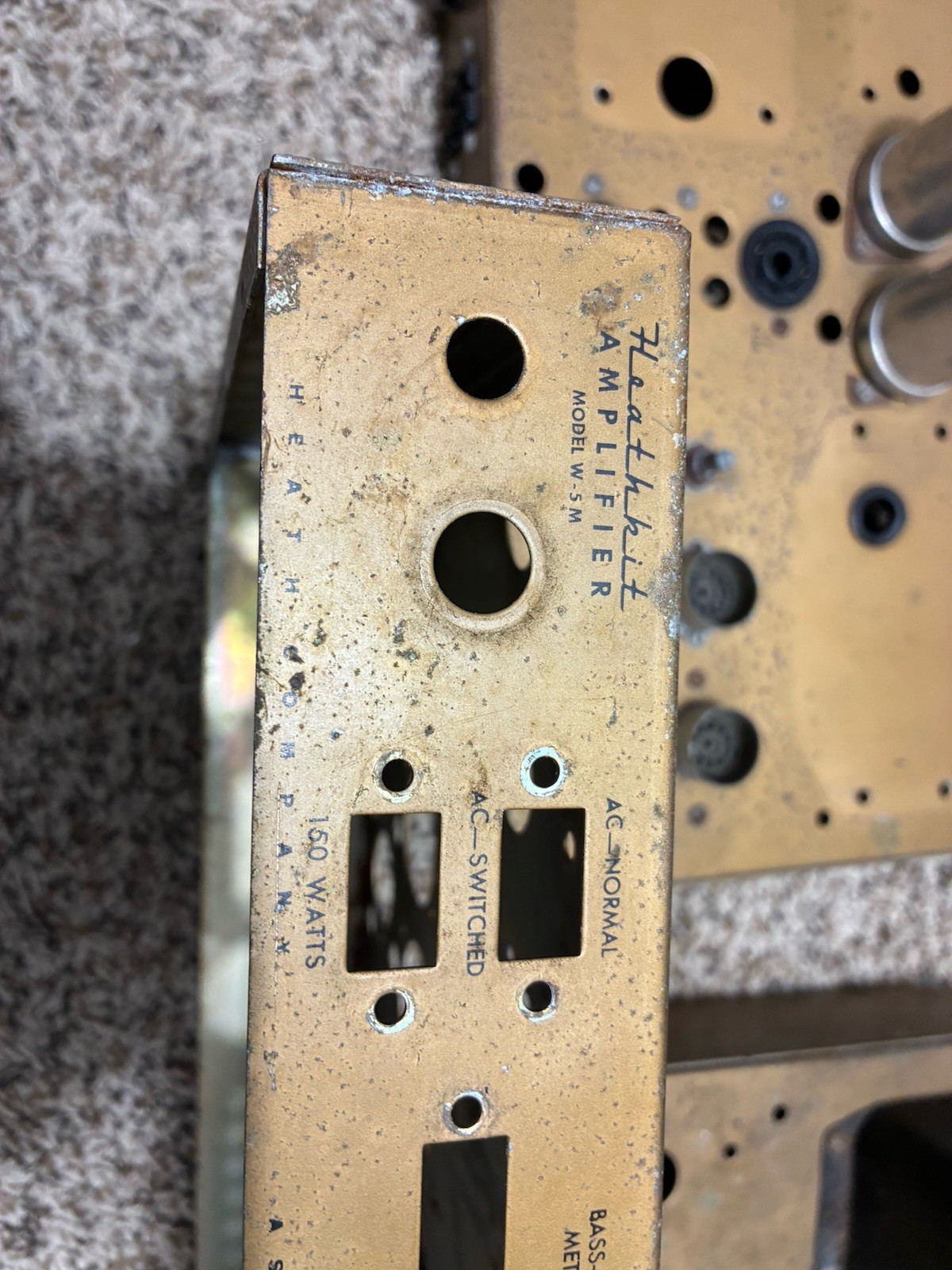 2- Heathkit W 5 M Chassis and 2- Top Cages