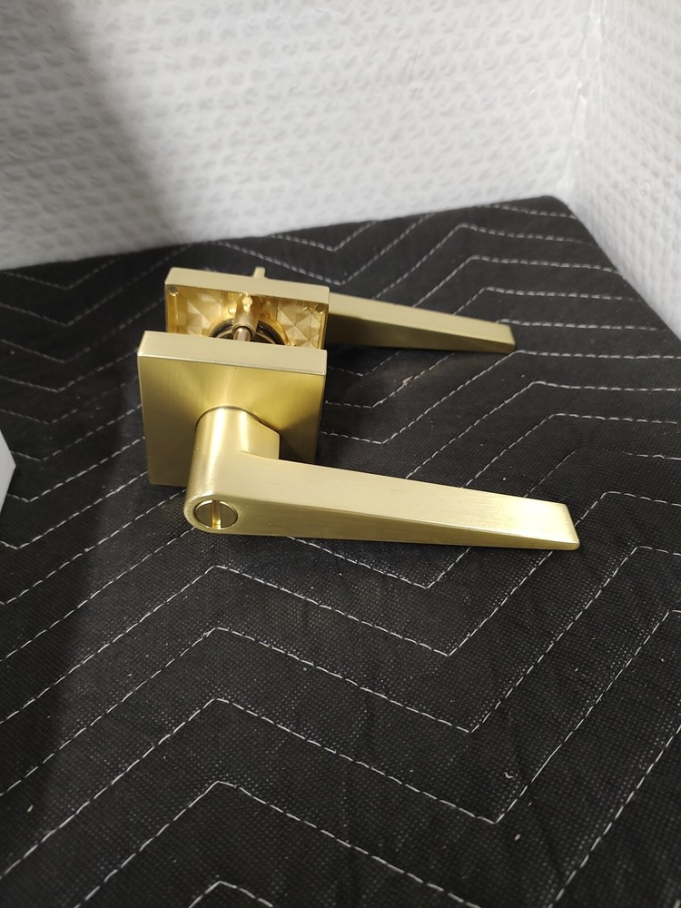 Column Handle Lock Set With Hardware - Black