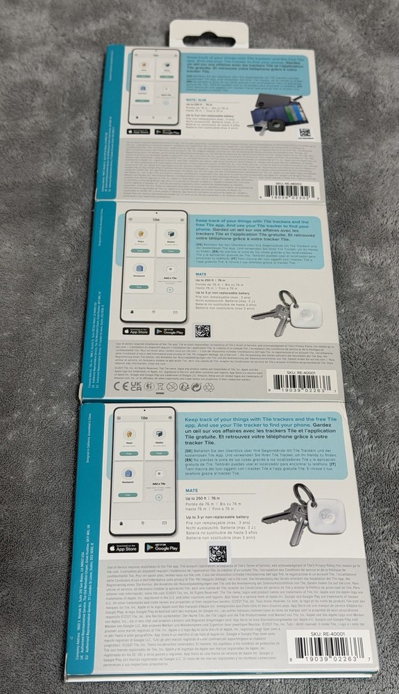 Tile Mate Bluetooth Tracker Finder Wallet &Keys [BUNDLE] *NEW*