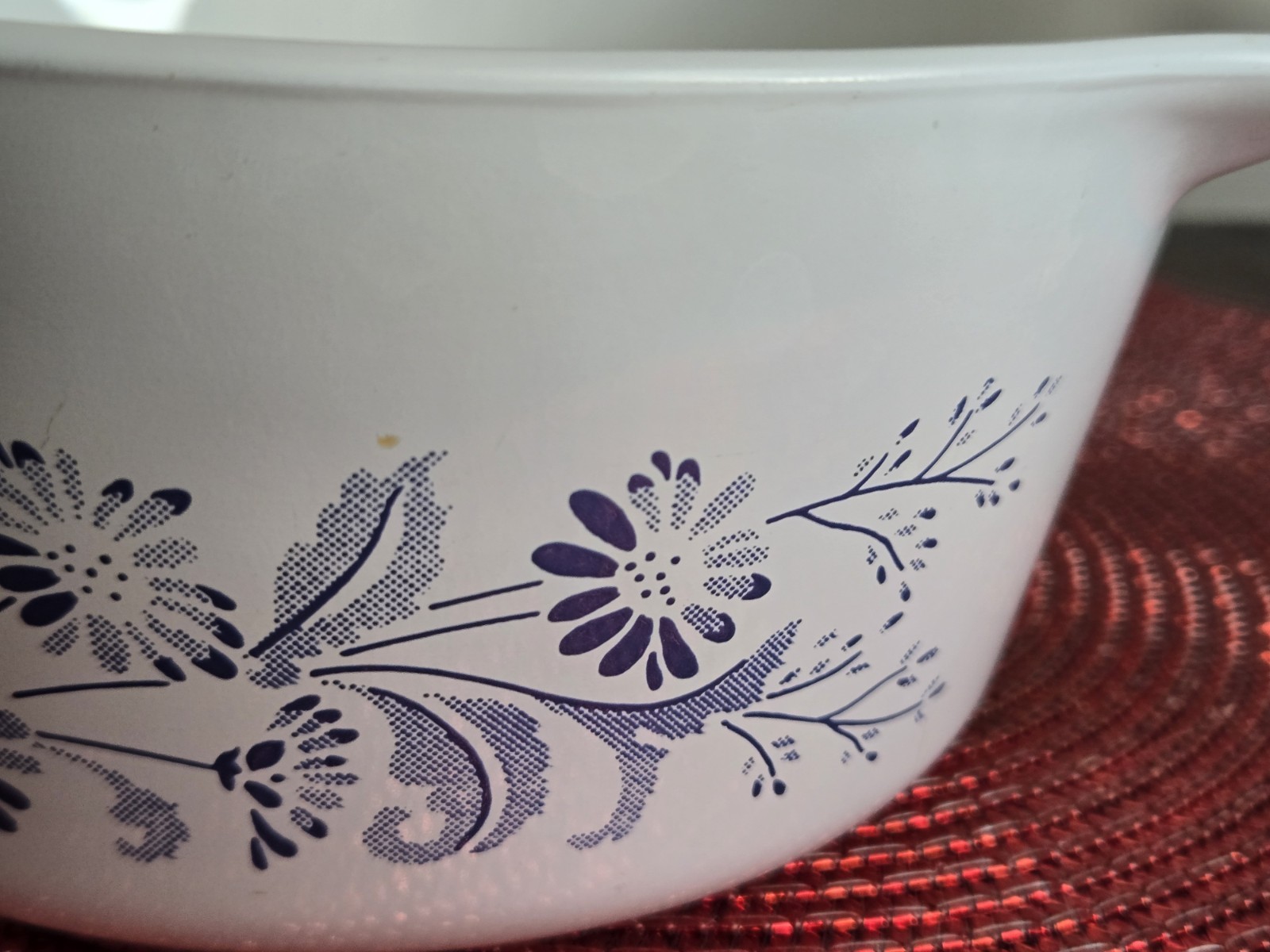 VINTAGE PYREX COLONIAL MIST ROUND 1.5 L CASSEROLE DISH 474-B NO LID