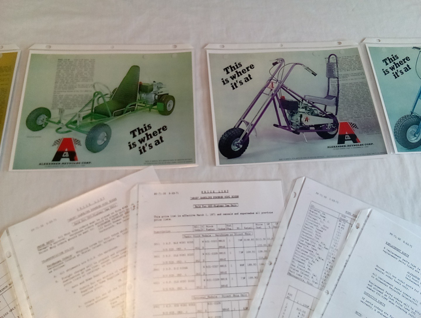 Vintage Alexander Reynolds Corp ARCO Mini Bike 16 Page Sales Brochure Reprint