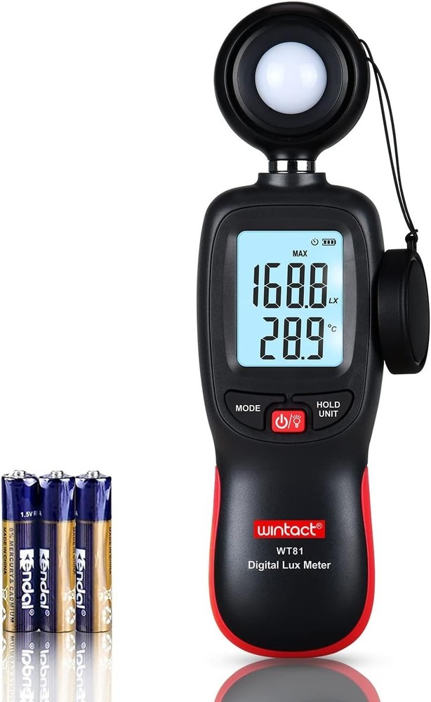 Multifunction Digital Lux Meter with Backlit Display - Perfect for Professionals