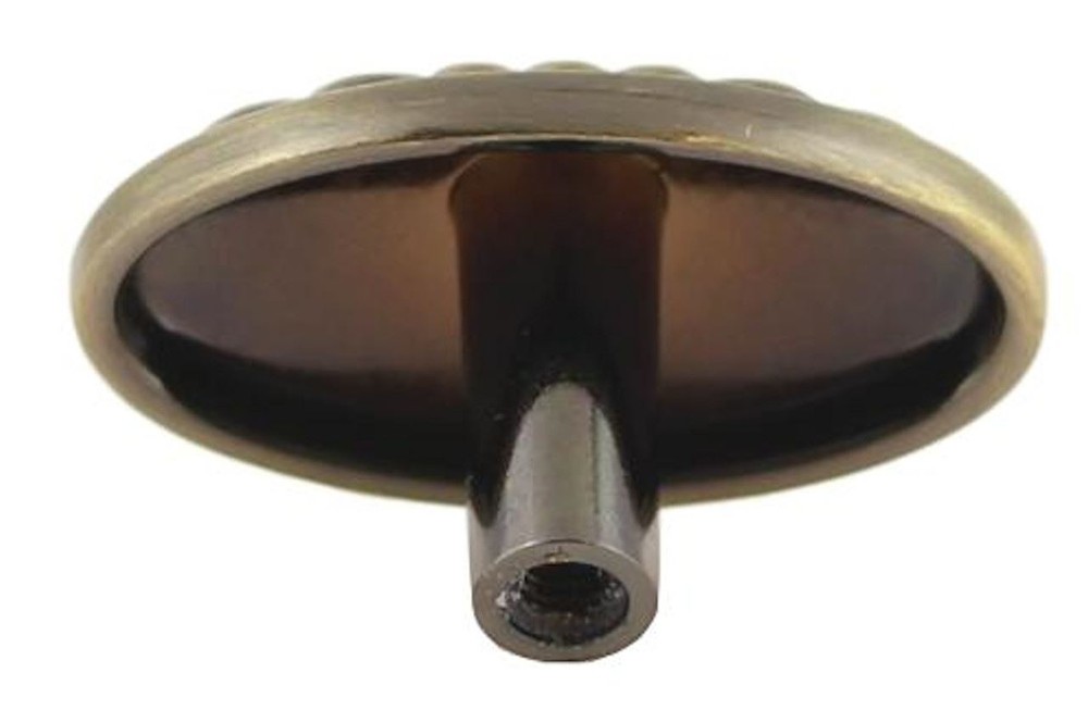 1-1/2" Shell Design Knob Antique Brass