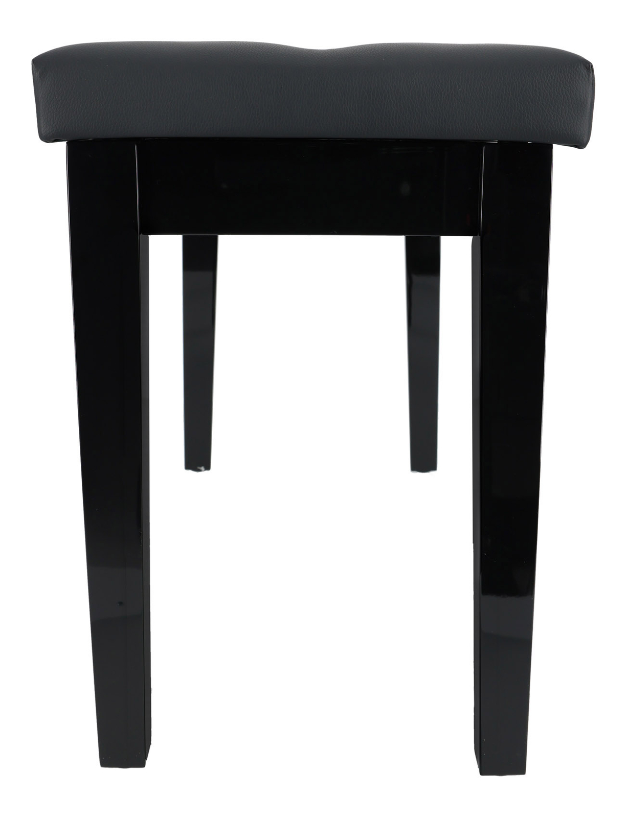 Rockville PB7 BLACK Premium Piano Bench w/Thailand Wood, Comfy Padding + Storage