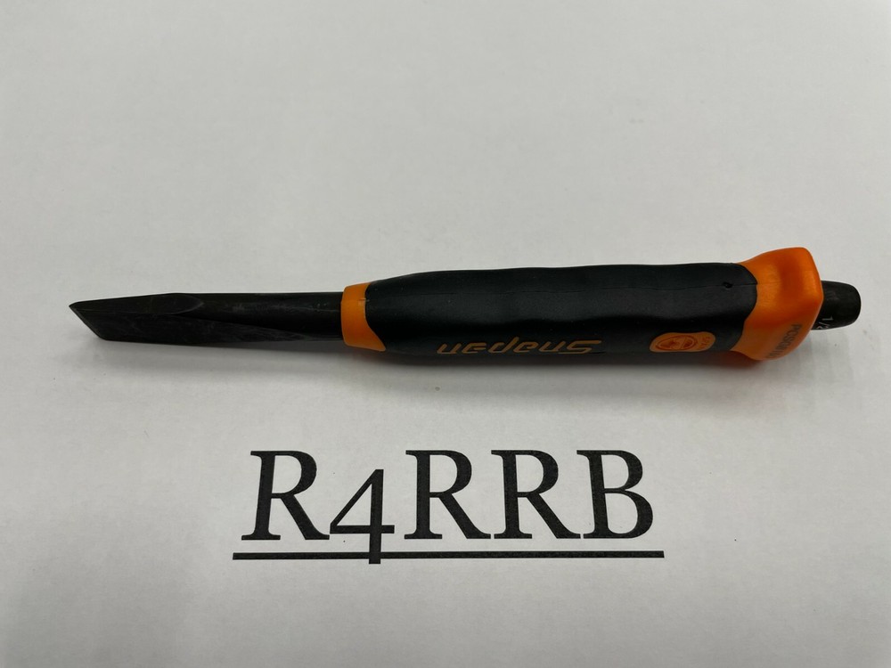 Snap-on Tools SPAIN NEW ORANGE Soft Grip 1/2" Flat Edge Chisel PCSG816O