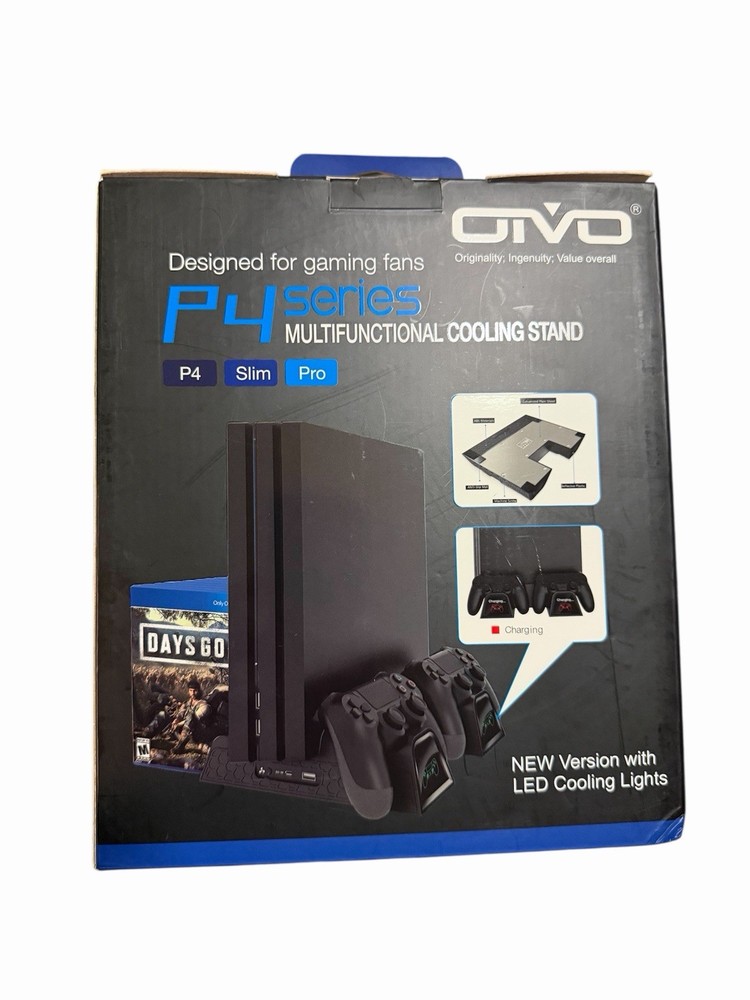 OIVO Regular Multi-functional Vertical Cooling Stand for PS4/ PS4 Slim/ PS4 Pro