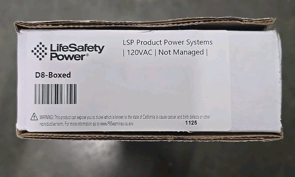 LifeSafety Power D8 Boxed