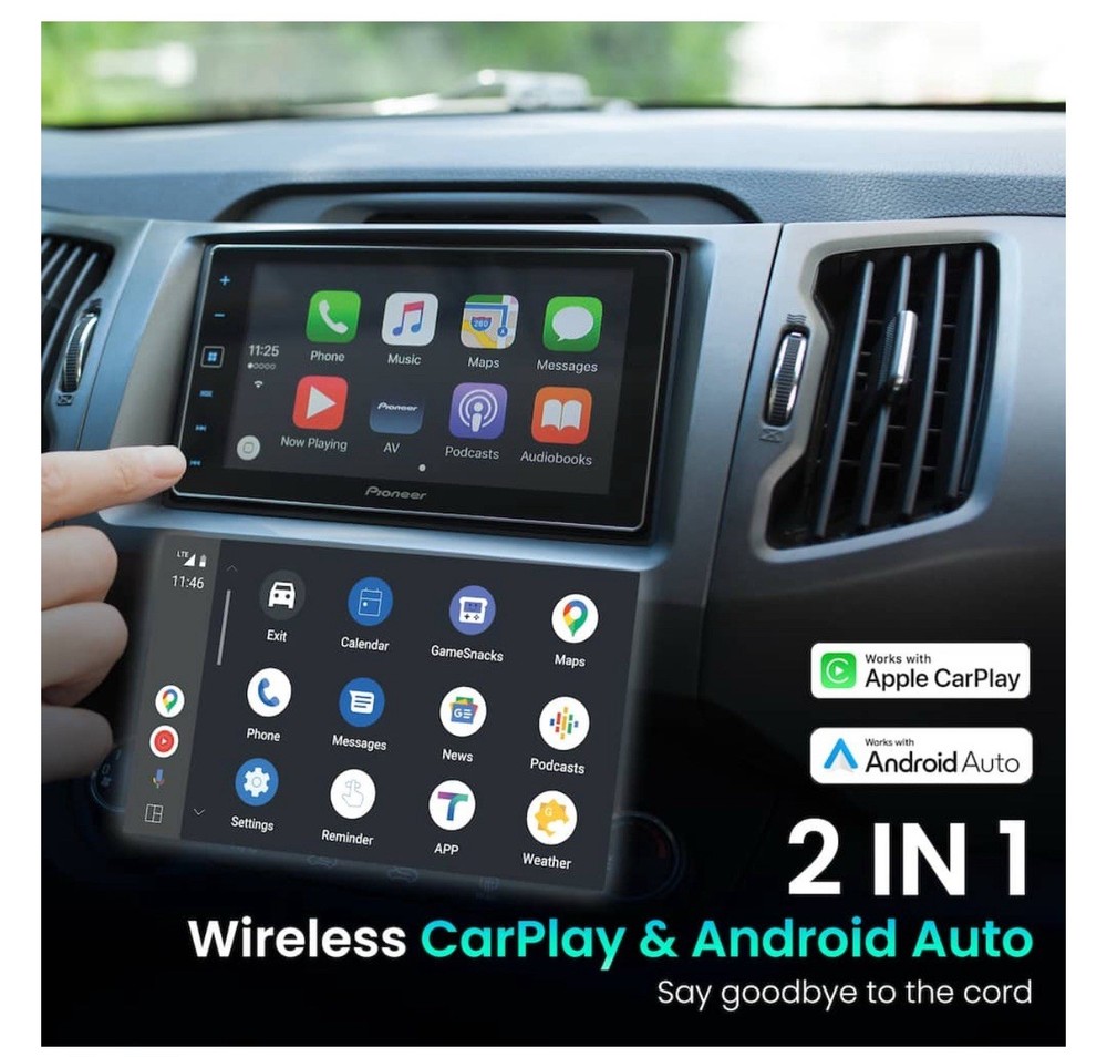 Rexing - CPW-42 Wireless - Apple CarPlay & Android Auto Adapter