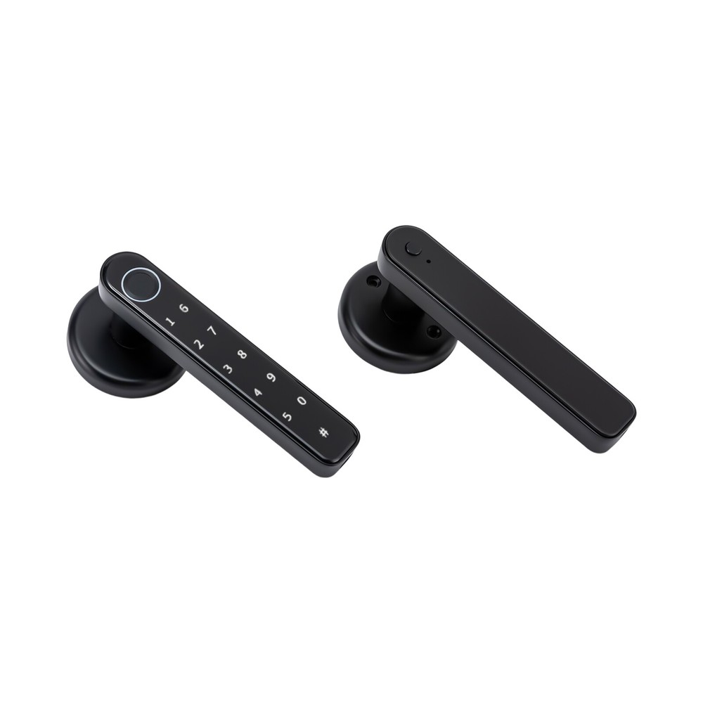 Electronic Handle Door Lock Fingerprint Biometric Smart Digital Keypad Code Lock