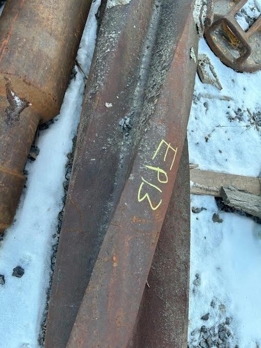16-3/4" twisted drill bit for cable tool rigs, 70" length, 4" x 5" API pin threa