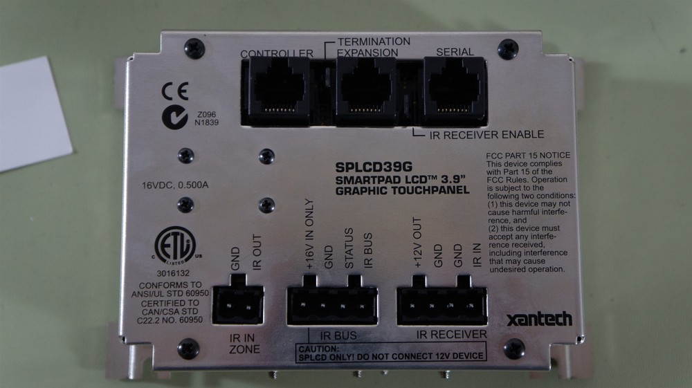 Xantech SPLCD39G Keypad Touchpanel , 3.9 Inch , Graphic Display , New