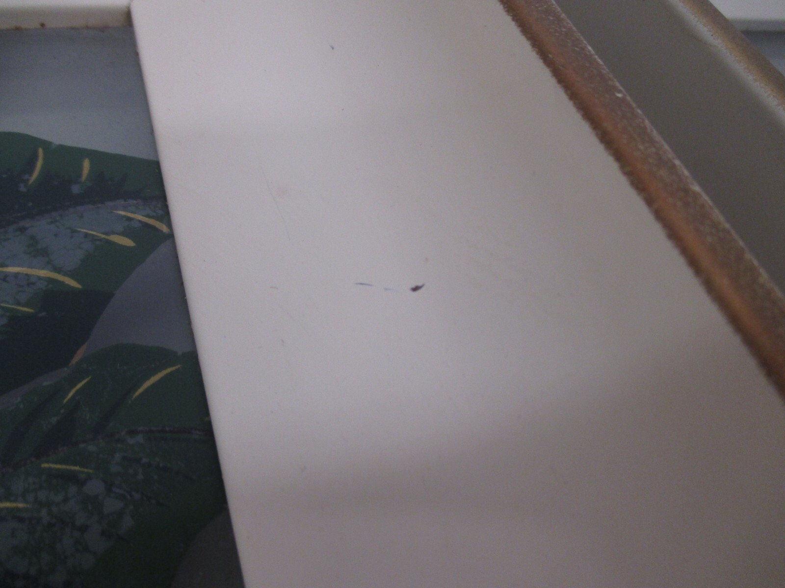 2 Vtg Reverse Painted Glass Floral George Telo Shadow Light Box Lighted Wall Art