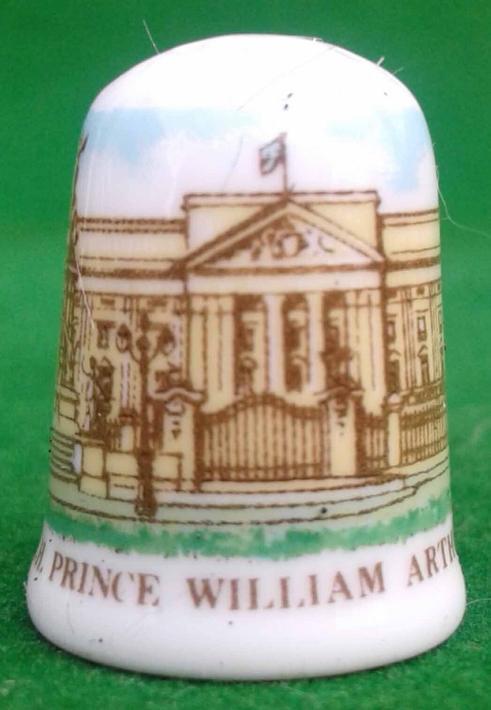 9 CAVERSWALL BONE CHINA THIMBLES.