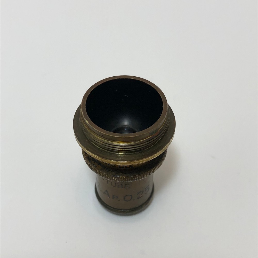 VINTAGE SPENCER BRASS OBJECTIVE LENS MICROSCOPE