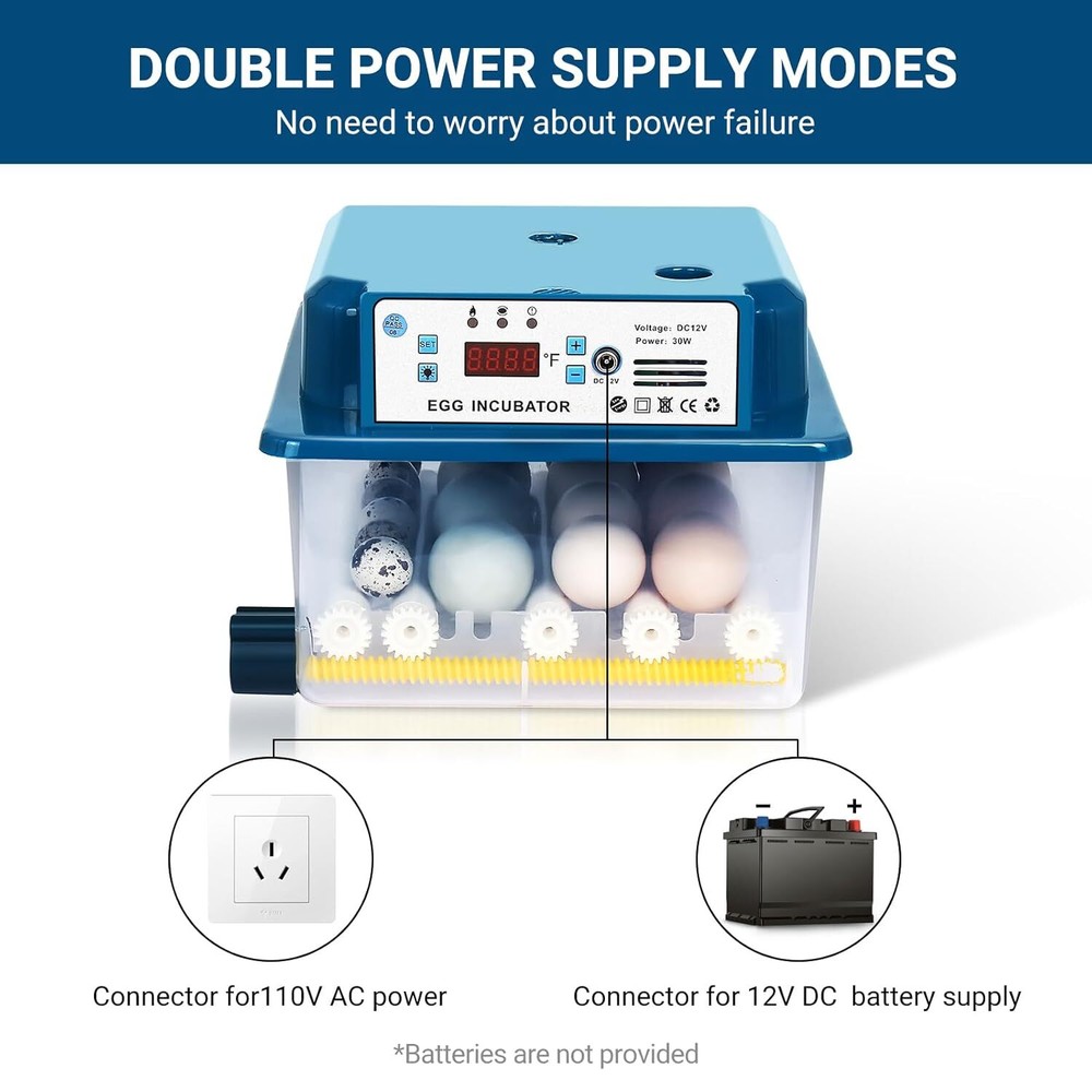 12-24 Egg Hatching Incubator with Automatic Turner for Hatching Turkey Goose