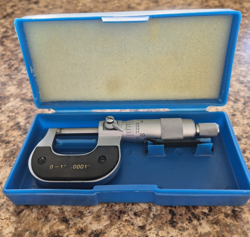 0-1" Digits (.0001") Outside Micrometer with Case