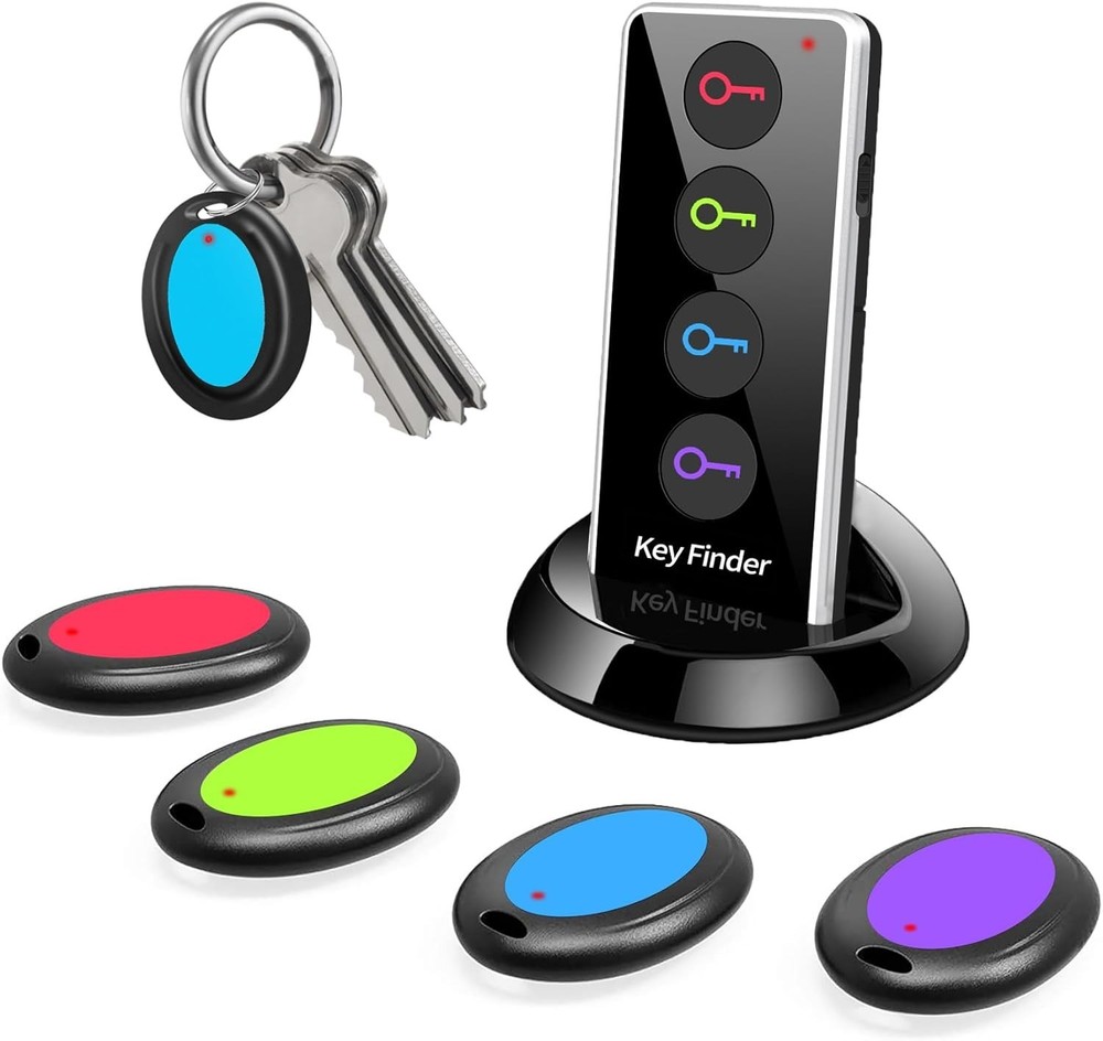 Key Finder,85dB+ Item Locator Tags with 131ft. Working Range,Wireless Key Tra...