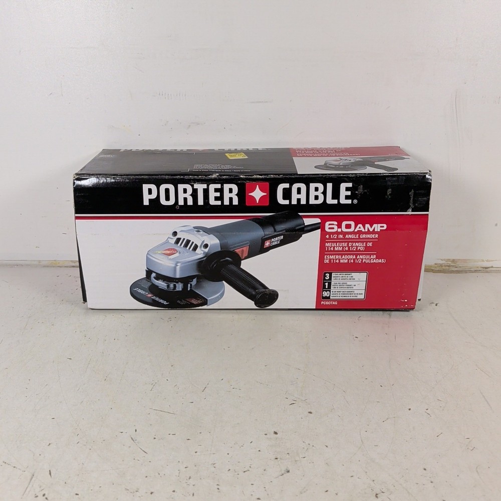 NEW PORTER-CABLE PC60TAG 6.0 Amp 4-1/2" Angle Grinder