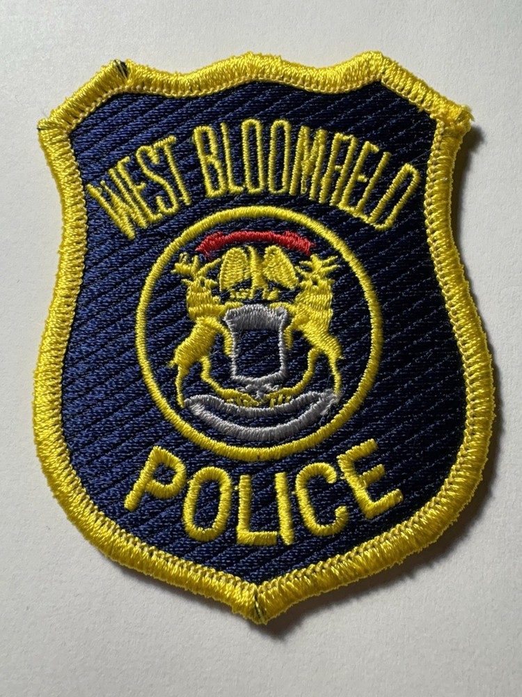 West Bloomfield Michigan Police Hat Patch ~ Approx 3”
