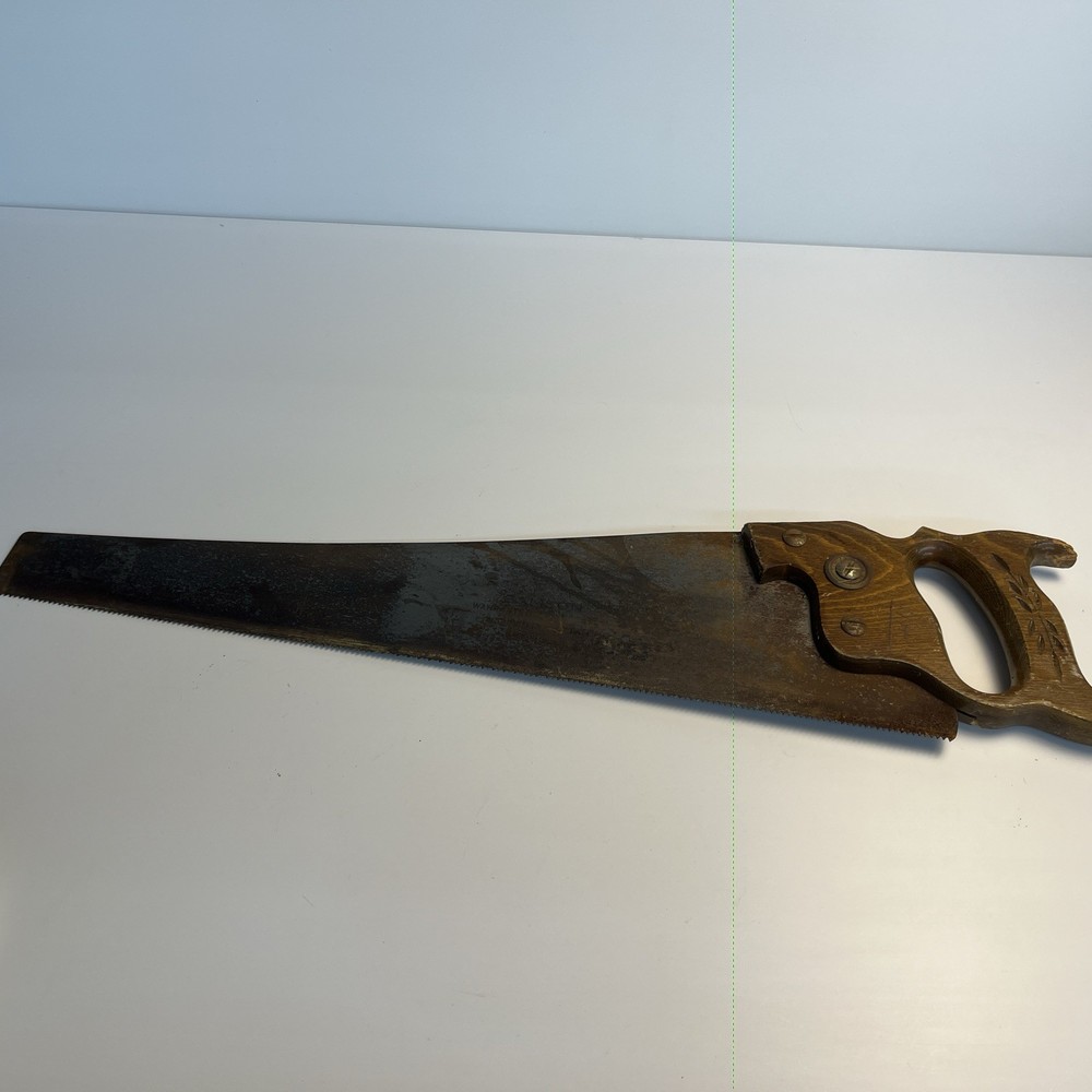 Vintage Samson Hand Saw 20 Inch Blade For Restoration