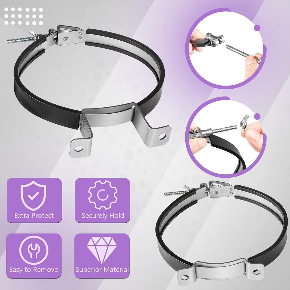 82013 7'' Nitrous Oxide Bottle Bracket Mount Kit for 10LB 15LB Nitrous Bottle