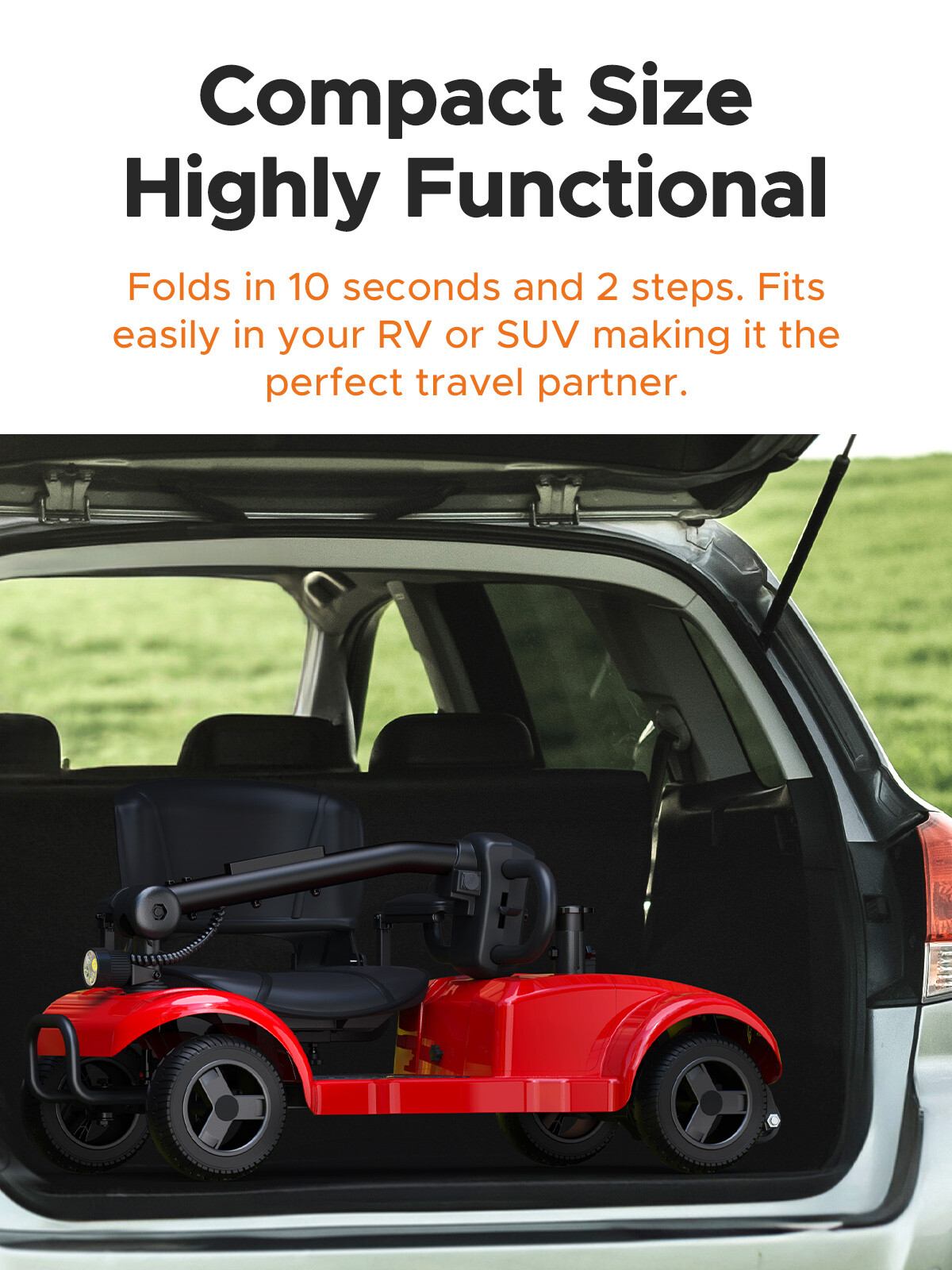 ENGWE EASE1 300 lbs Mobility Scooter 24V 12AH 4 Wheels Folding Electric Scooter