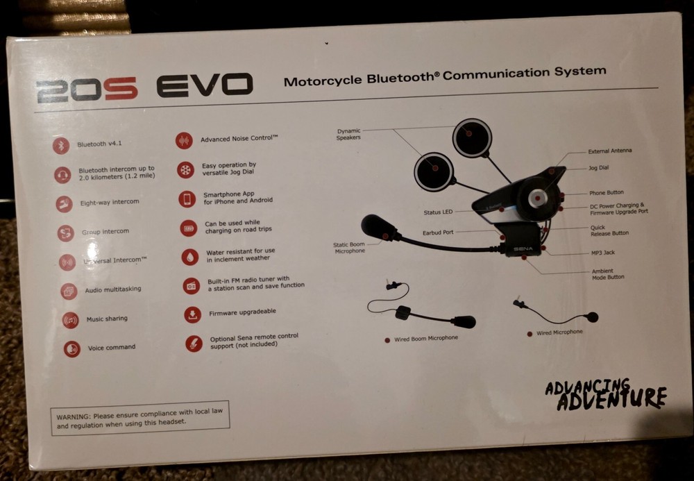 Sena 20S EVO HD Bluetooth Communication System - Dual Pack