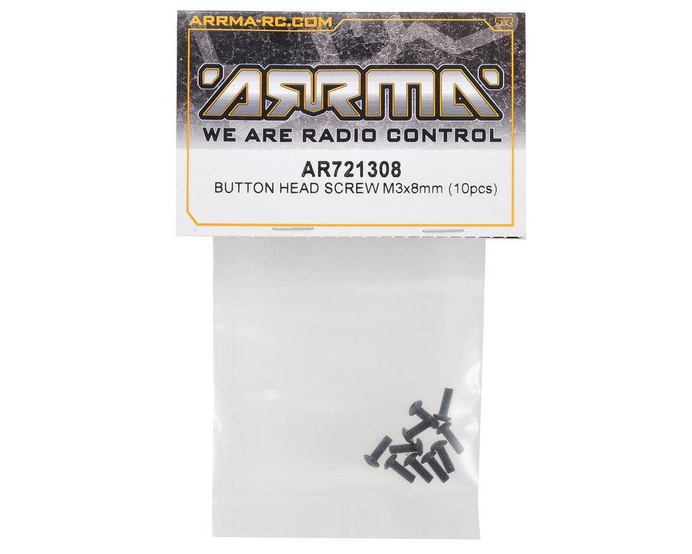 Arrma 3x8mm Button Head Screw (10) [ARA721308]